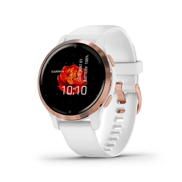 Garmin venu 2s rosa oro/blanco smartwatch multideporte wifi gps integrado frecuencia actividad sueño 40mm